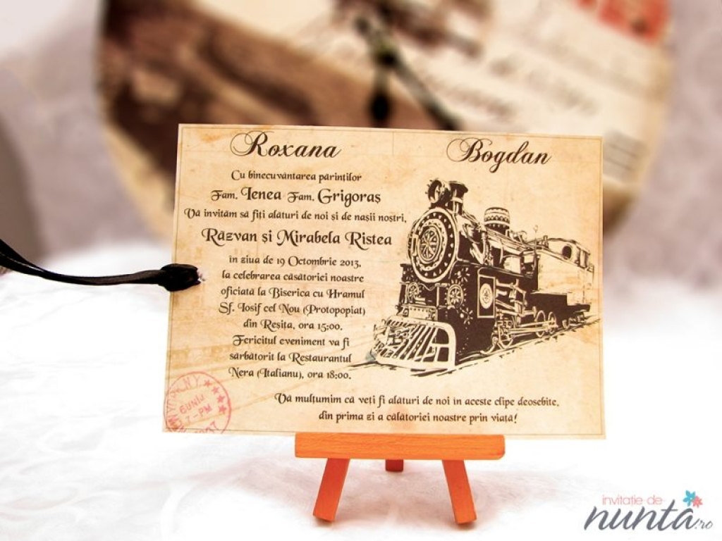 Invitatie bilet Old Train COD: K007