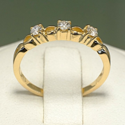 Inel din aur cu diamante 094DIDI