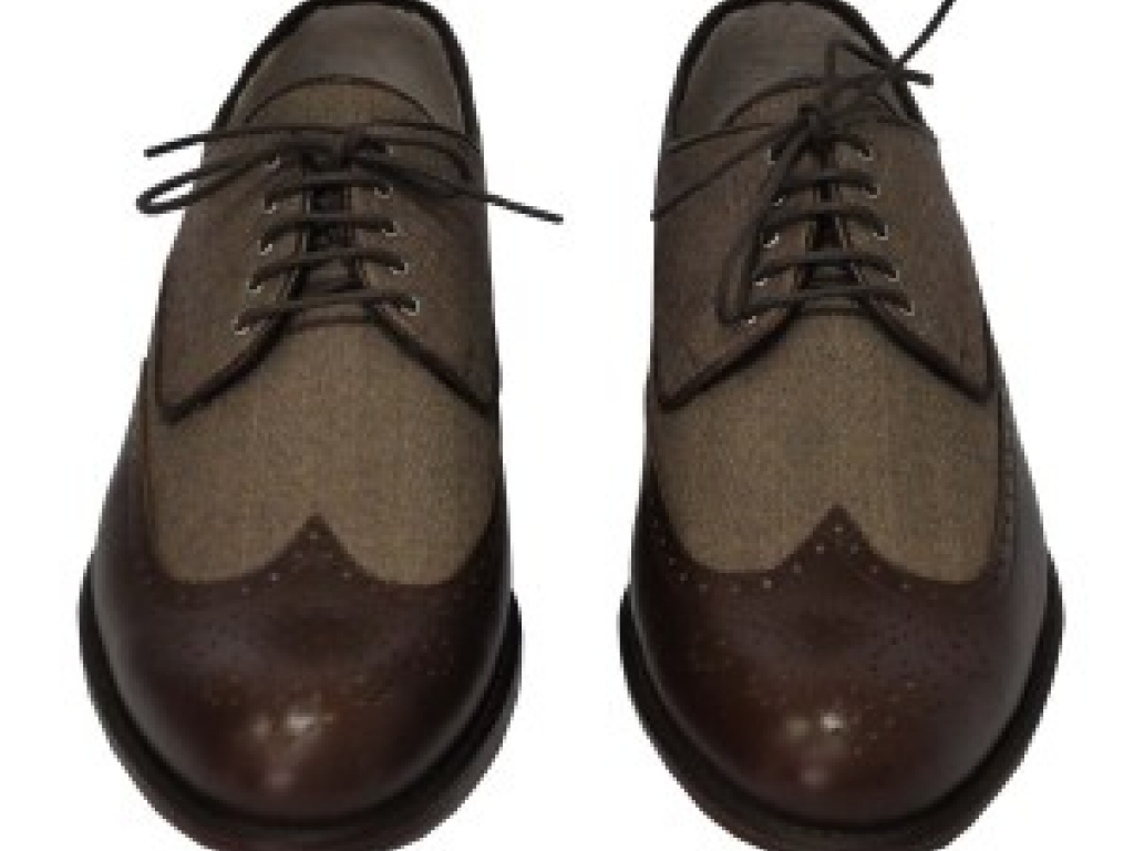 Rever Brogue wool & leather 1