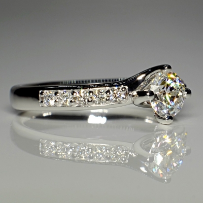 Inel de logodna din Aur sau Platina cu Diamante 122358 DIDI