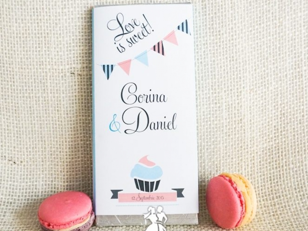 Invitatie de nunta ciocolata Love is Sweet