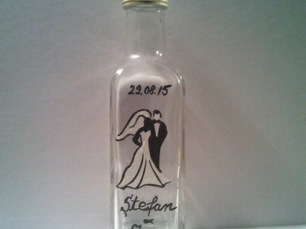 Sticla palinca personalizata 10 cl. Cod: P001