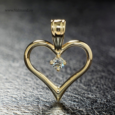 Pandantiv din aur cu diamant pan867
