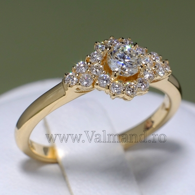 Inel de logodna din Aur sau Platina cu Diamante 122650