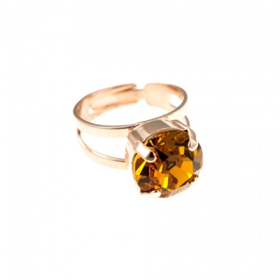 Inel November Lucky Birthstone - The Color of Your Life placat cu aur 24K | 7048-203RG
