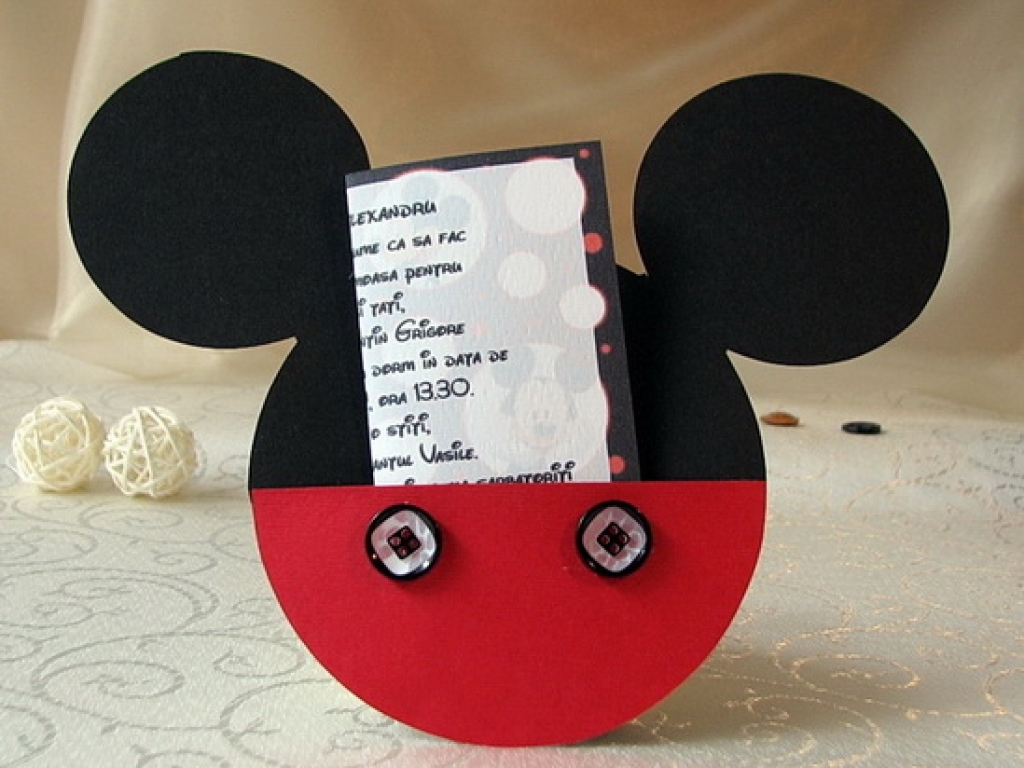 Invitatii botez Mickey Mouse