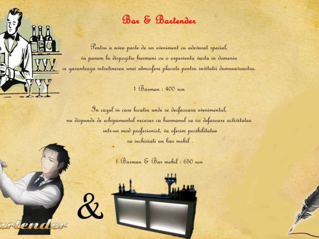 1 Barman & Bar mobil