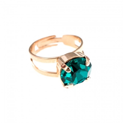 Inel December Lucky Birthstone - The Color of Your Life placat cu aur 24K | 7048-229RG