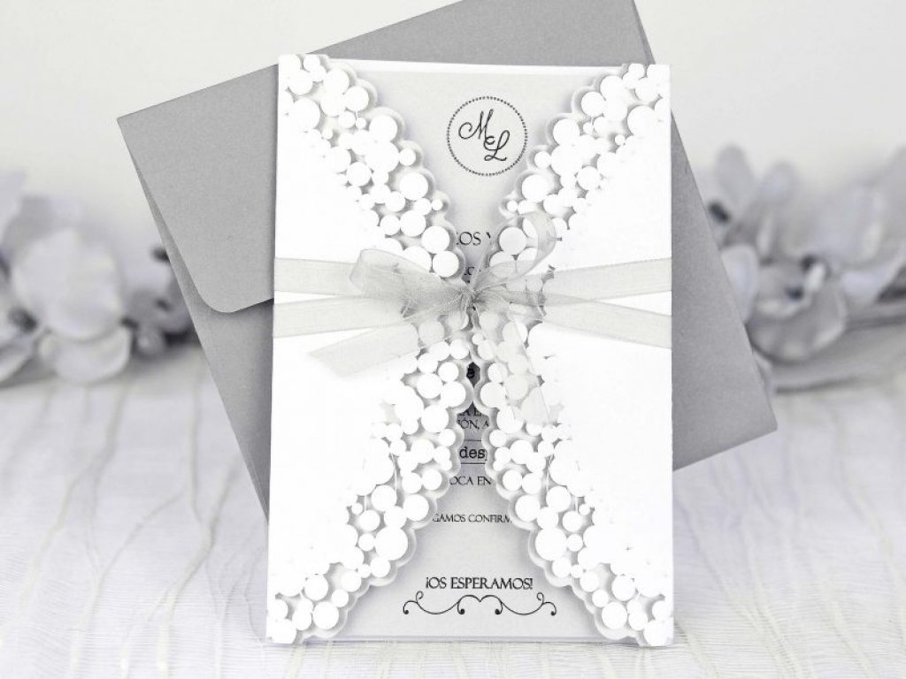 Invitatie de nunta White Bubbe