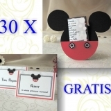 Oferta invitatii Mickey Mouse si card asezare gratuit