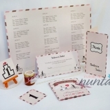 Invitatie de nunta roz Love Bicycles