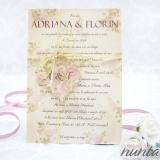 Invitatie de nunta Vintage Rose