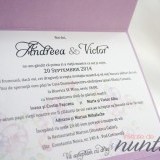 Invitatie de nunta Painted Flowers