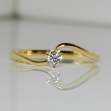 Inel de logodna din aur cu diamant 571