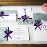 Invitatie de nunta handmade Lavanda