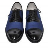 Rever wool & leather Ceremonial Blue