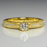 Inel de logodna din aur sau platina cu diamante 122474DIDI