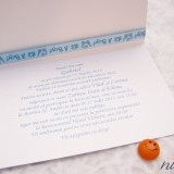 Invitatie cu fundita Blue Toys