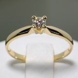 Inel de logodna din aur cu diamant 004