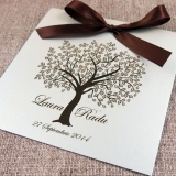 Invitatie de nunta Vintage Tree