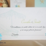 Plic de bani beach wedding boarding pass