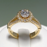 Inel de logodna din aur sau platina cu diamante 122311DIDI