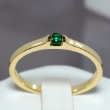 Inel de logodna din aur cu smarald 71872SM
