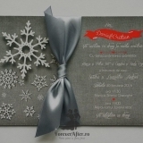 Invitatie de nunta Snowflakes