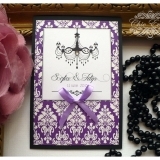 Invitatie de nunta handmade Chandelier