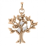 Pandantiv din aur model arbore de familie cu diamante 81723
