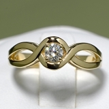 Inel de logodna din aur cu diamant i71751Di